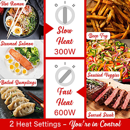 Brentwood Multi Function Electric Hot Pot Cooker With Stainless Steel Food Steamer And Ceramic