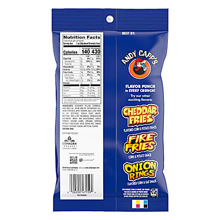 Andy Capps Hot Fries Oz Pack Of Bags Office Depot