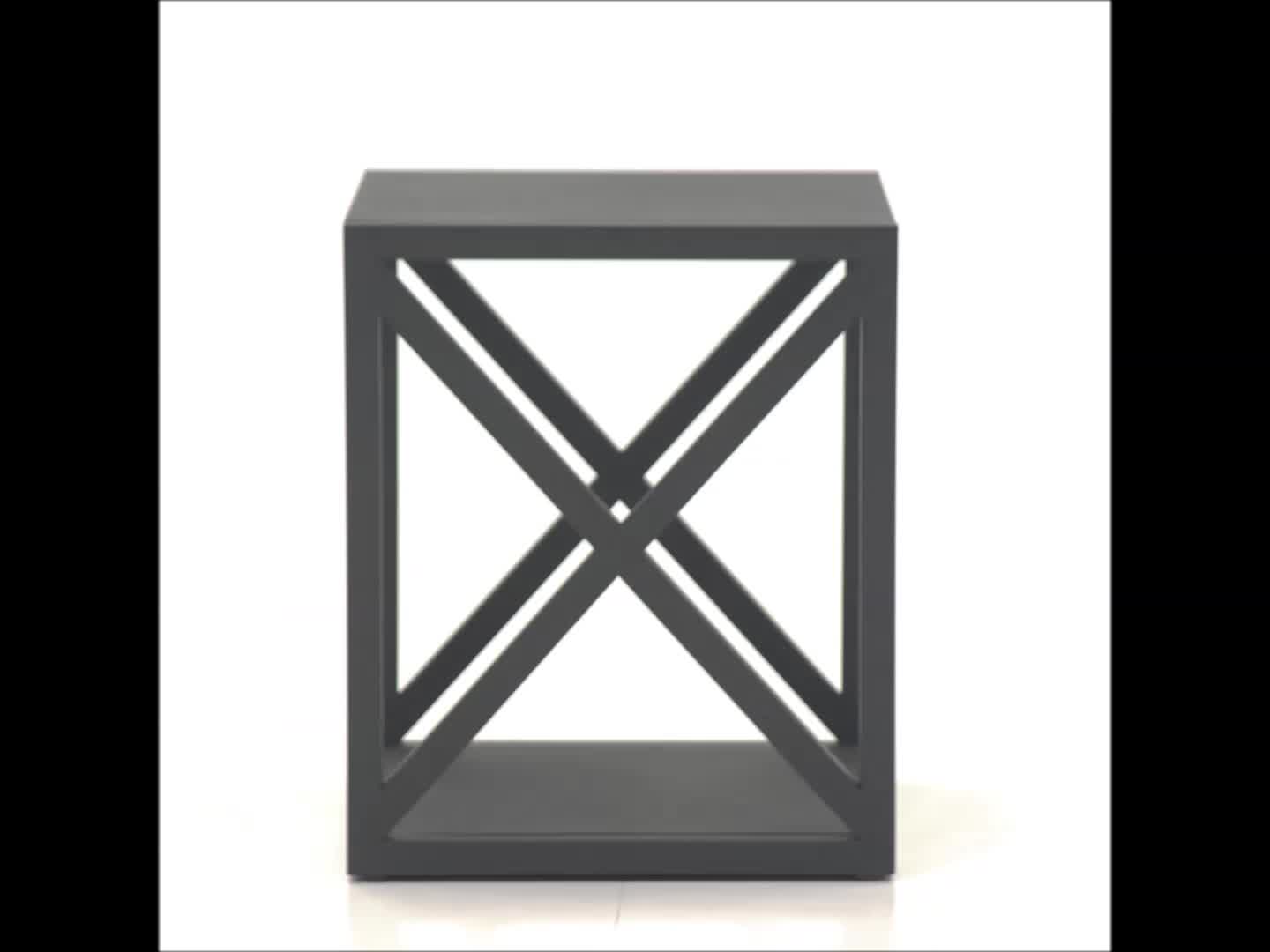 Sauder New Grange Side Table 22 H X 18 12 W X 18 12 D Matte Black Office Depot