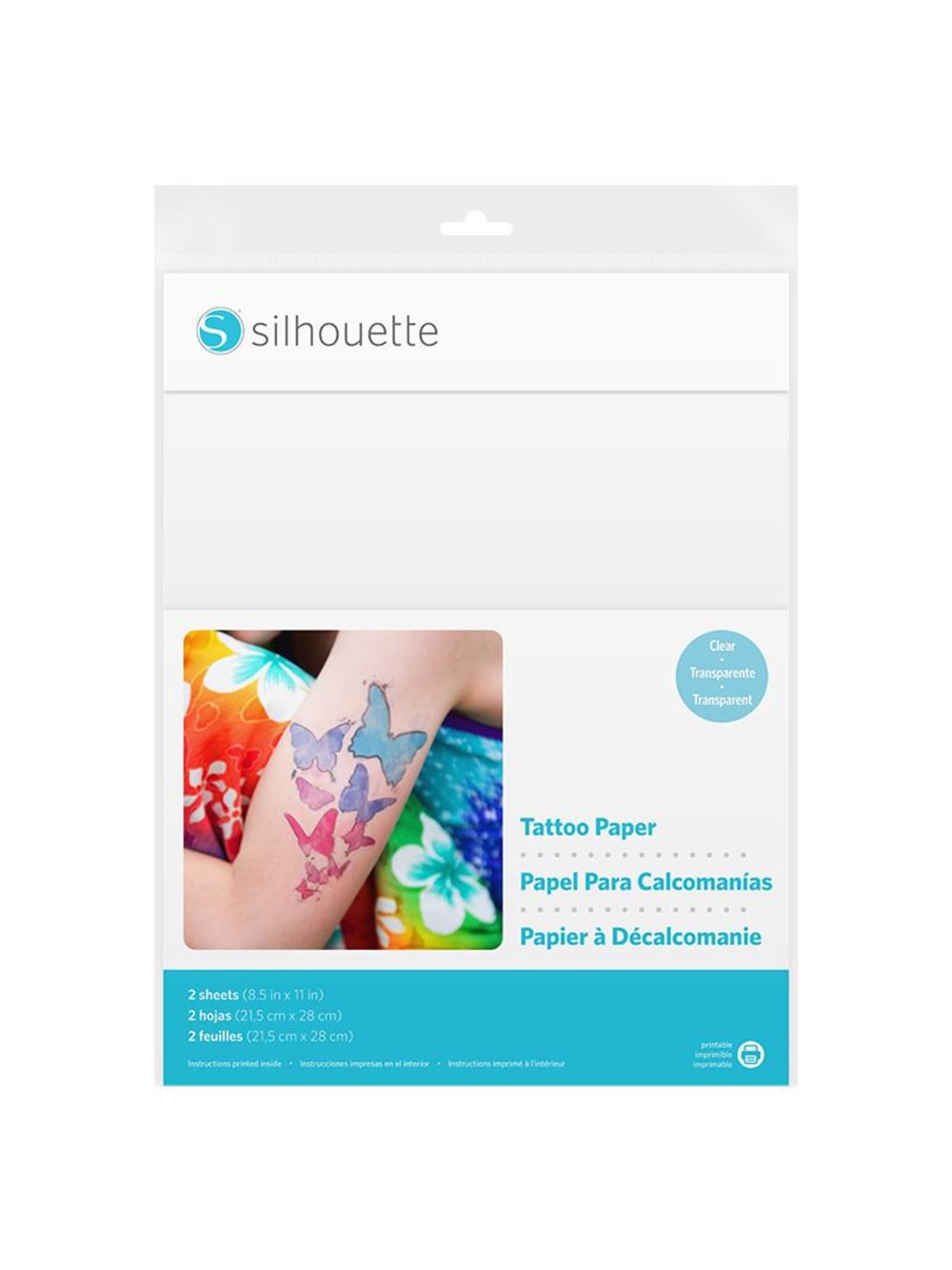 Silhouette America Temporary Tattoo Paper With Adhesive Backing