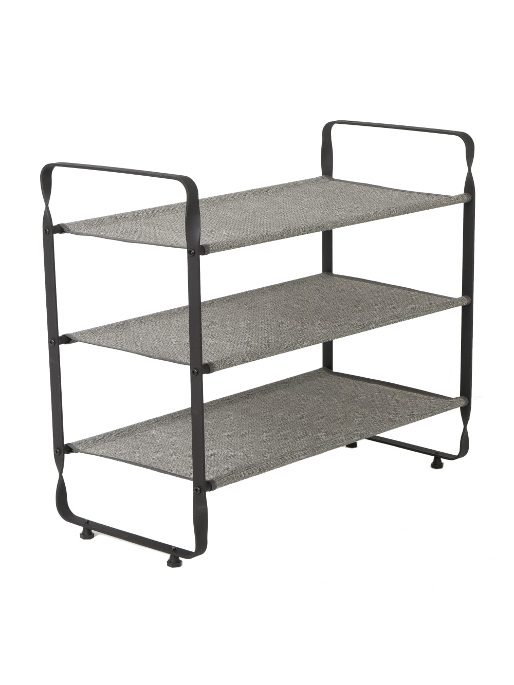 3 tier stackable bamboo shoe rack on Office Depot