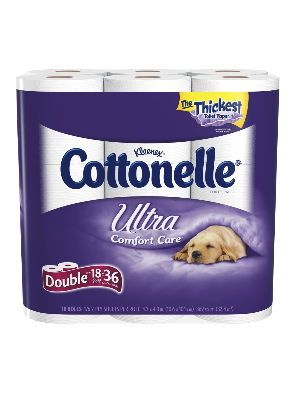 what kind of dog is on the cottonelle commercial