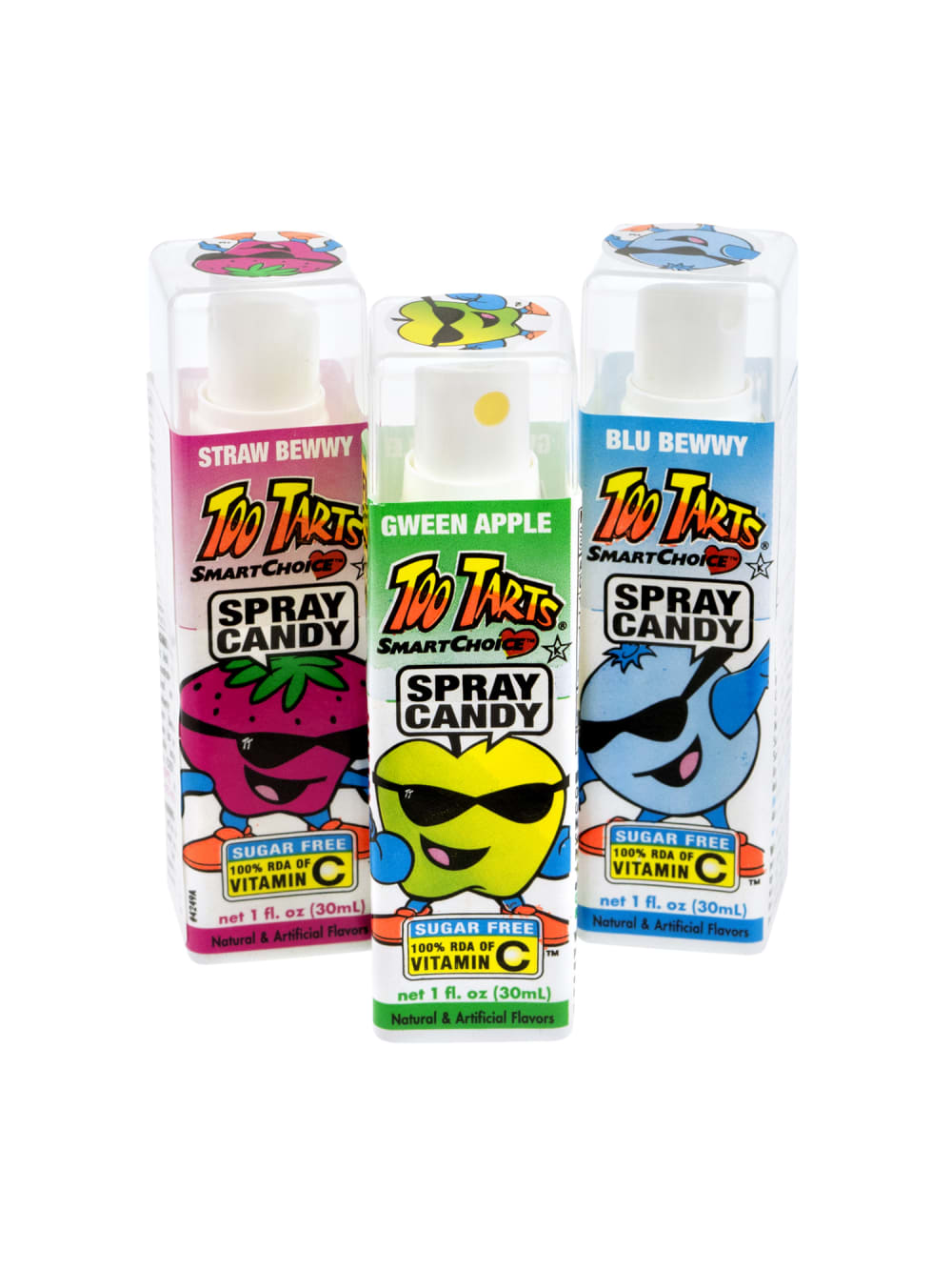 Too Tarts Spray Candy Assorted Flavors 1 Oz Pack Of 12 Officemax 25653613
