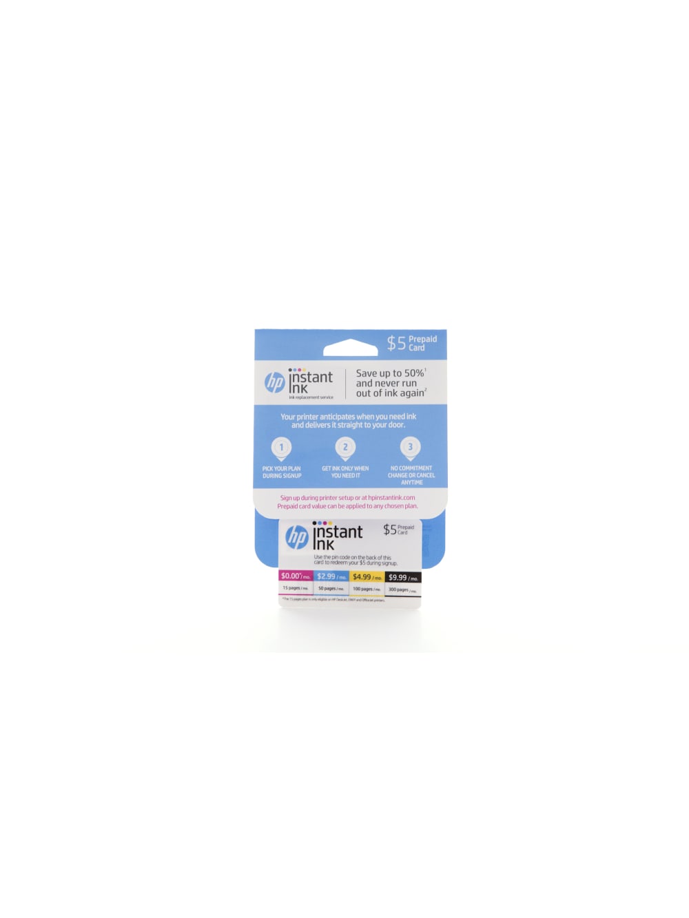 instant ink prepaid card