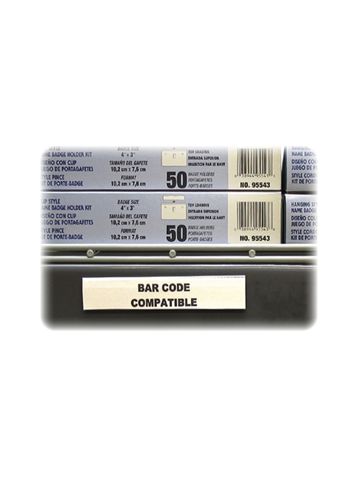 C Line Hol Dex Magnetic Shelfbin Label Holder 6 X 1 Clear Office Depot