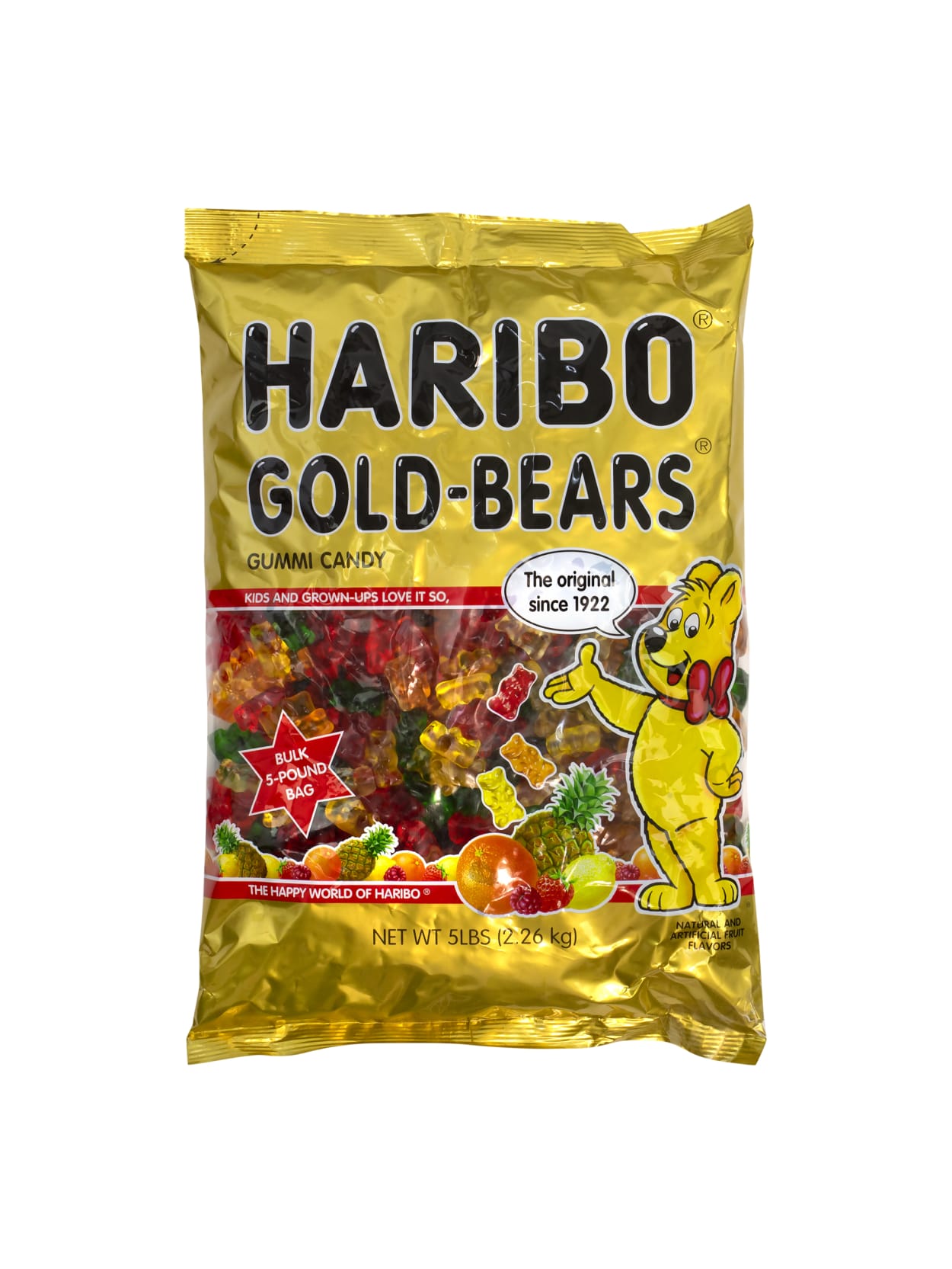 Haribo Gummies Gold Bears 5 Lb Bag Office Depot