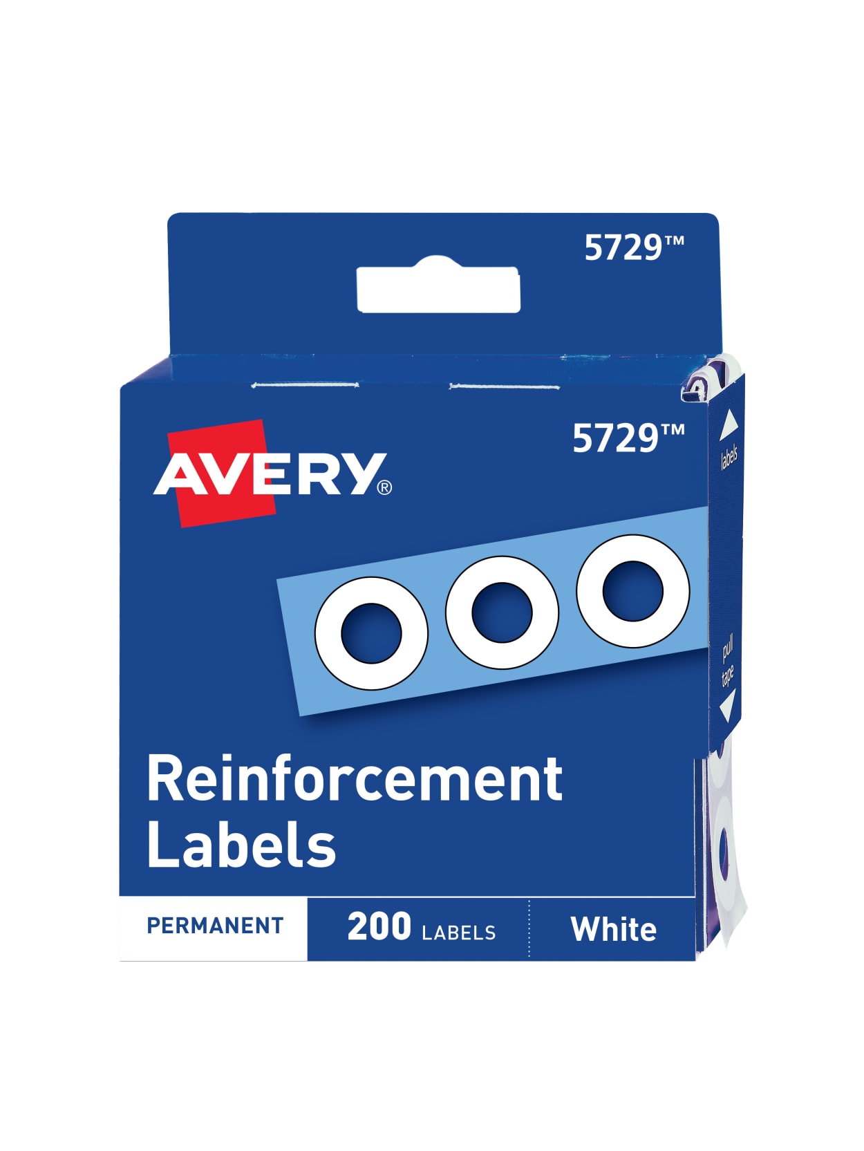 Avery Permanent Self Adhesive Reinforcement Labels White Pack Of 200 Office Depot