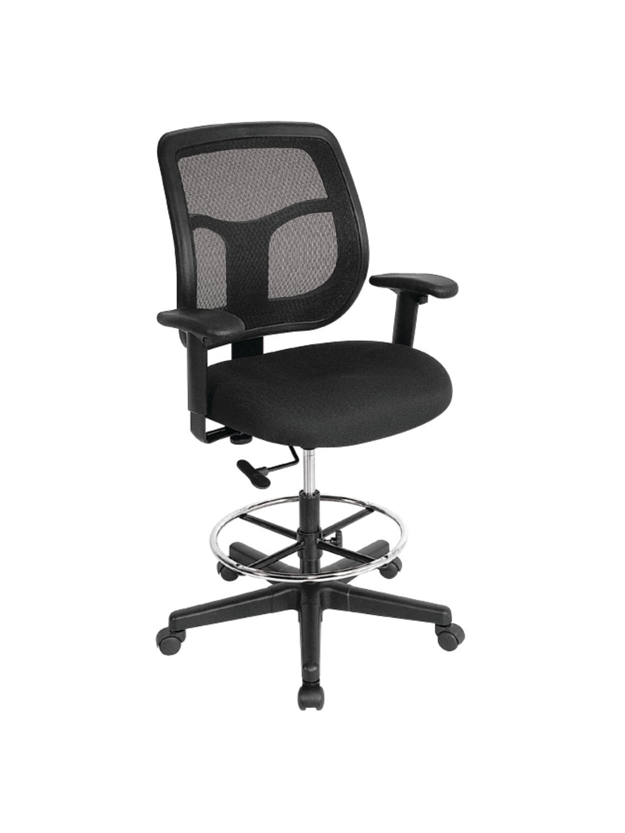 Eurotech Apollo Drafting Stool Black Office Depot