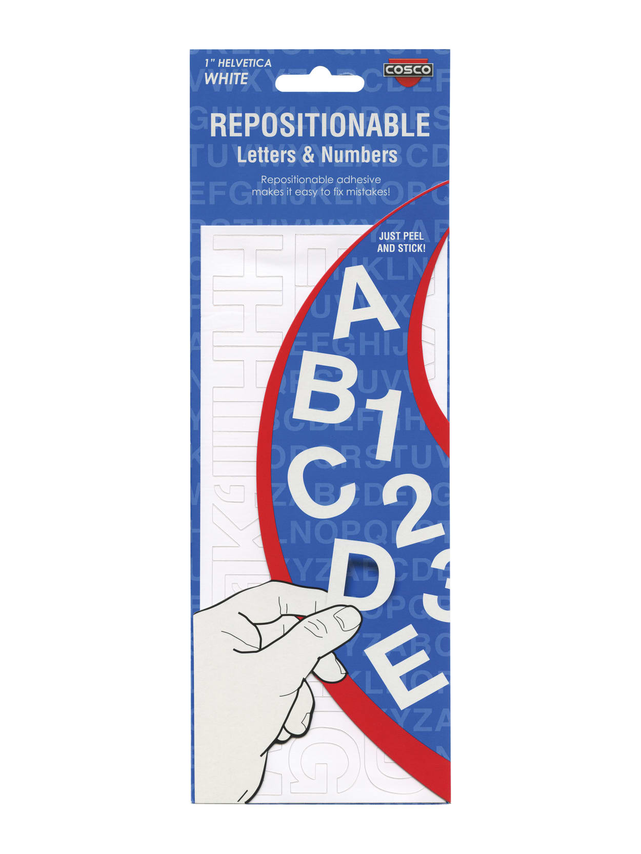Creative Start Self Adhesive Repositionable Letters Numbers And Symbols 1 Helvetica White Pack Of 256 Office Depot
