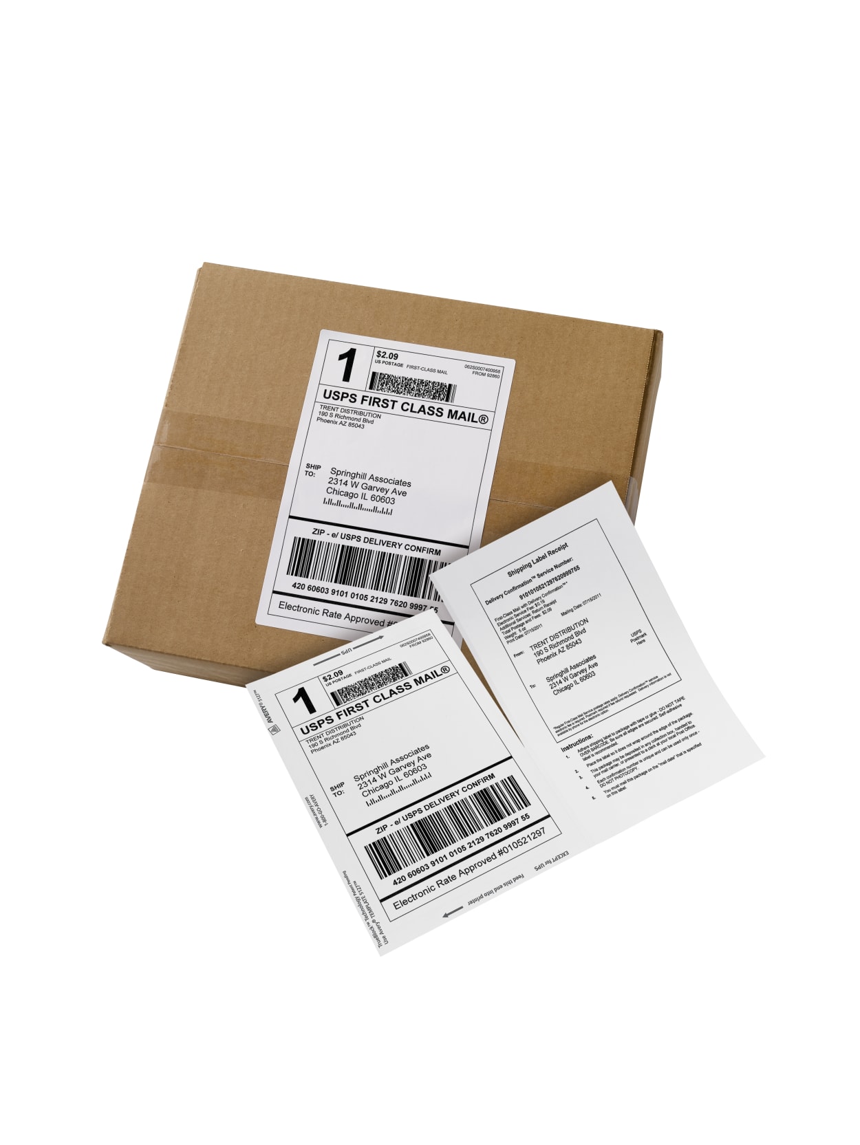 Packing & Shipping 750 Click N Ship LABELS with Tear Off ...
