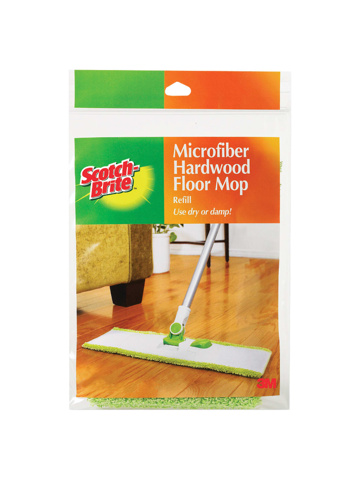 Scotch Brite Refill Mop Head For Scotch Brite Hardwood Floor Mops 17 White Office Depot