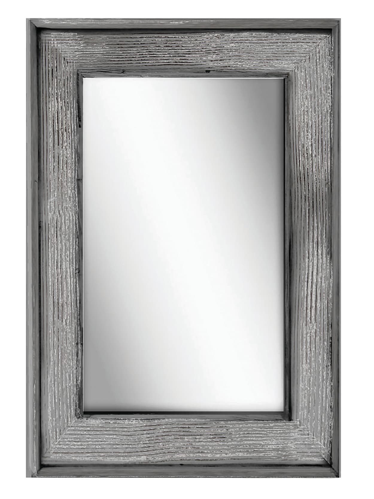 Ptm Images Framed Mirror Bone Wood 36 H X 24 W Graywash Office Depot