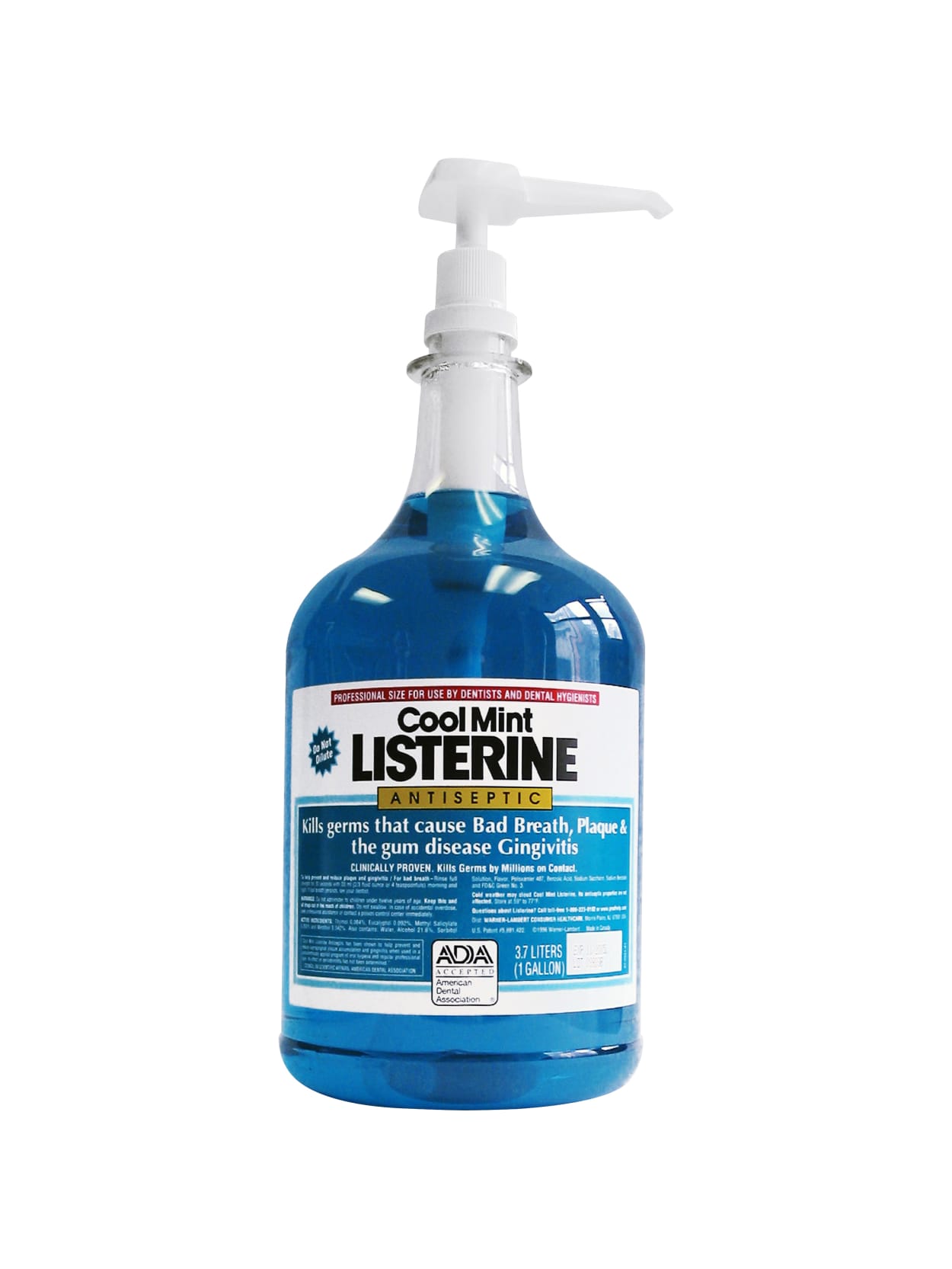 Listerine Cool Mint Antiseptic Mouthwash For Bad Breath And Gingivitis 1 Gallon Office Depot