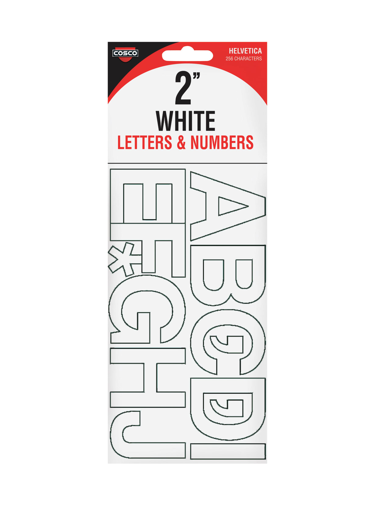 Creative Start Self Adhesive Letters Numbers And Symbols 2 Helvetica White Pack Of 133 Office Depot