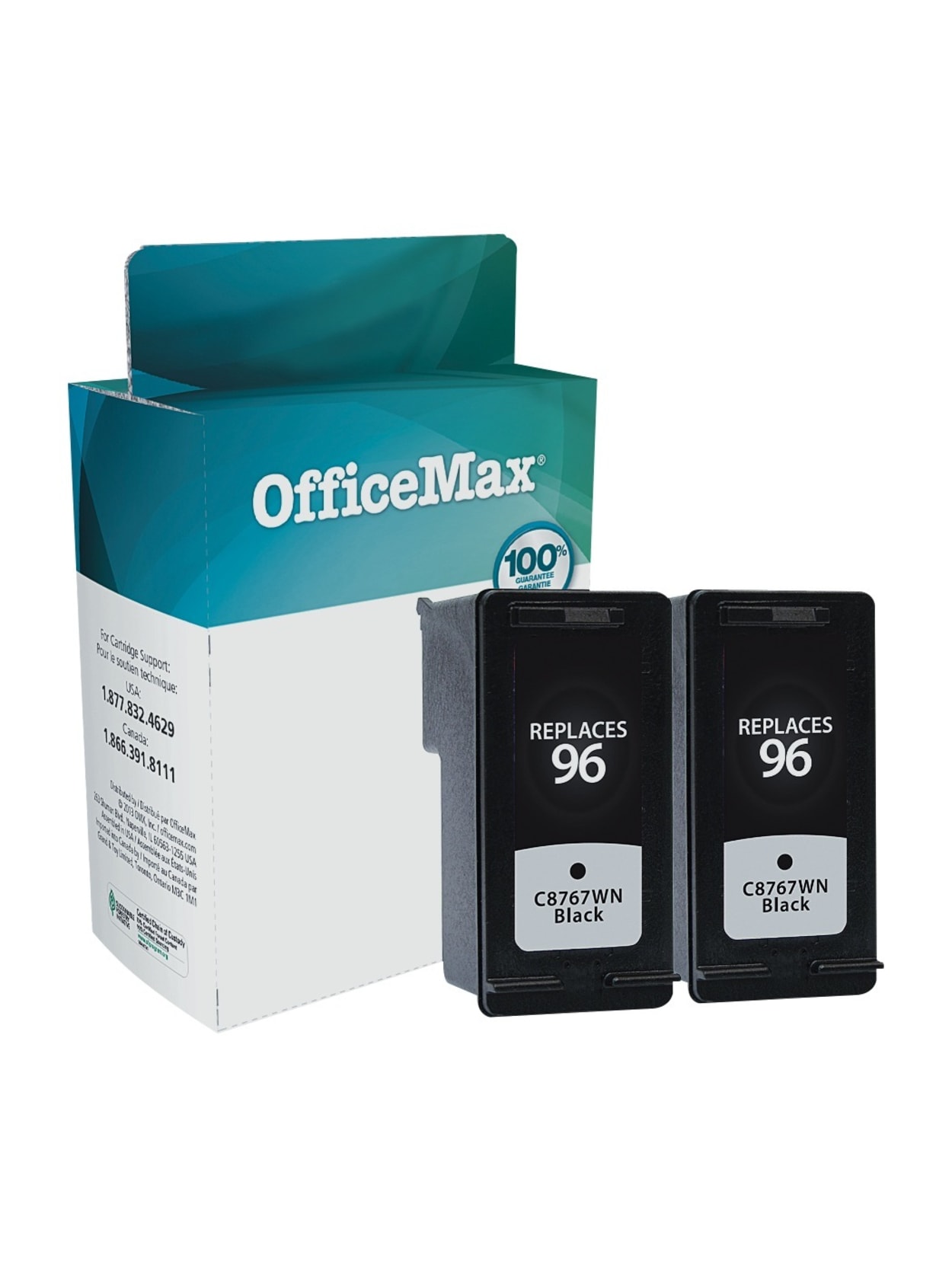 Office Depot Brand Remanufactured Black Ink Cartridge Replacement For Hp 96 Pack Of 2 Office Depot