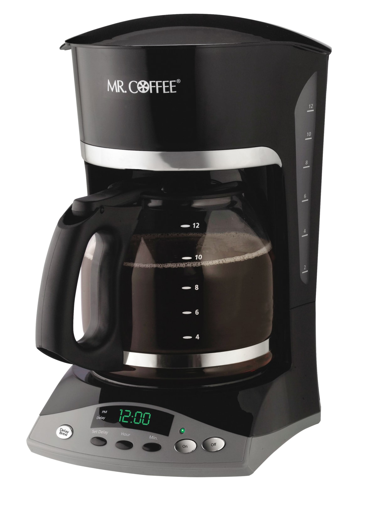 Mr Coffee Skx23 12 Cup Programmable Coffeemaker Black Office Depot