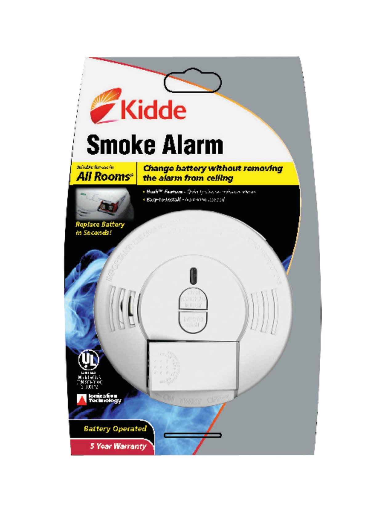 Kidde Fire Ionization Smoke Alarm Ionize Office Depot