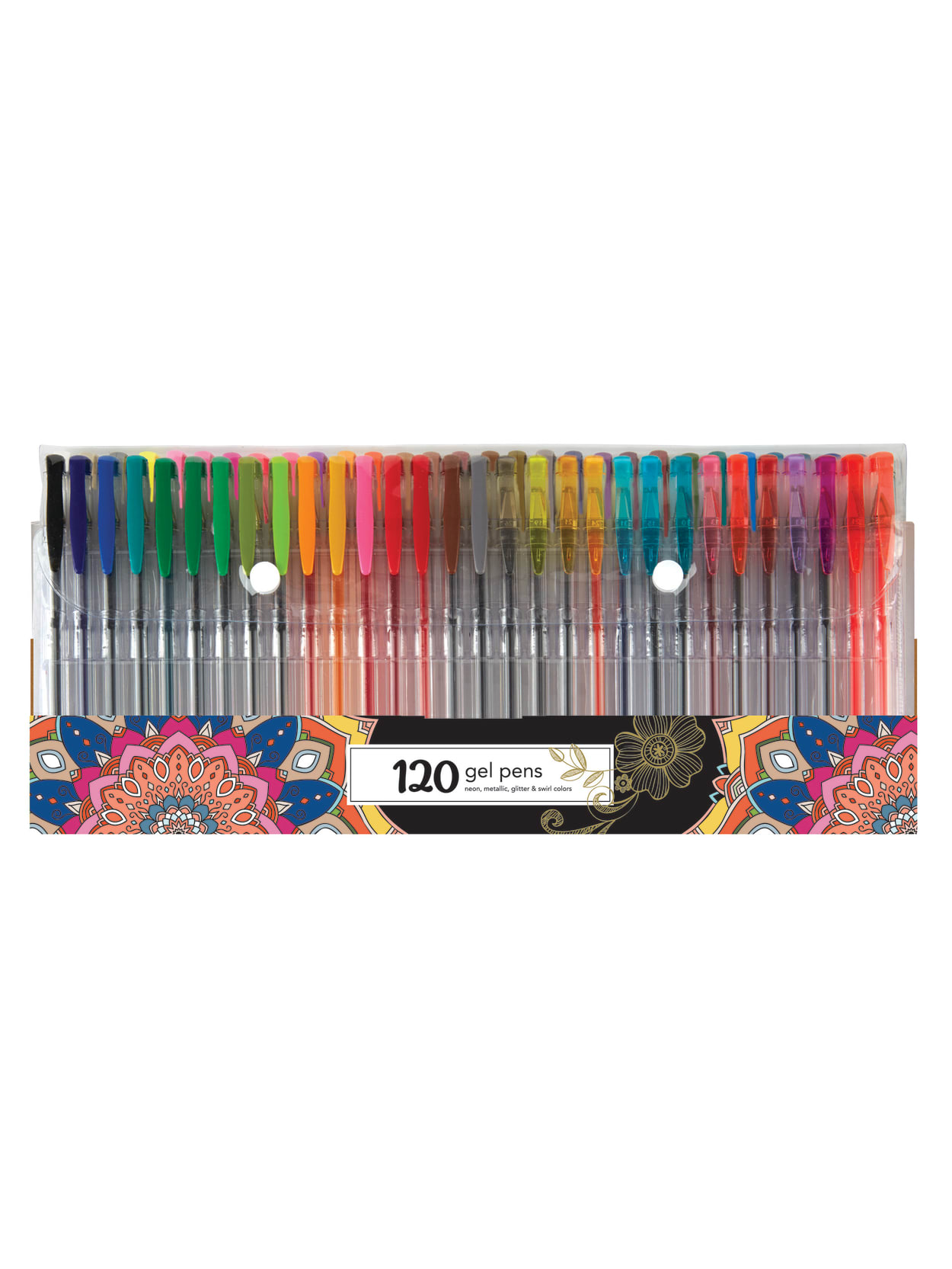 Office Depot Brand Gel Pens Finemedium Points 0 7 1 0 Mm Clear Barrels Assorted Ink Colors Pack Of 120 Office Depot