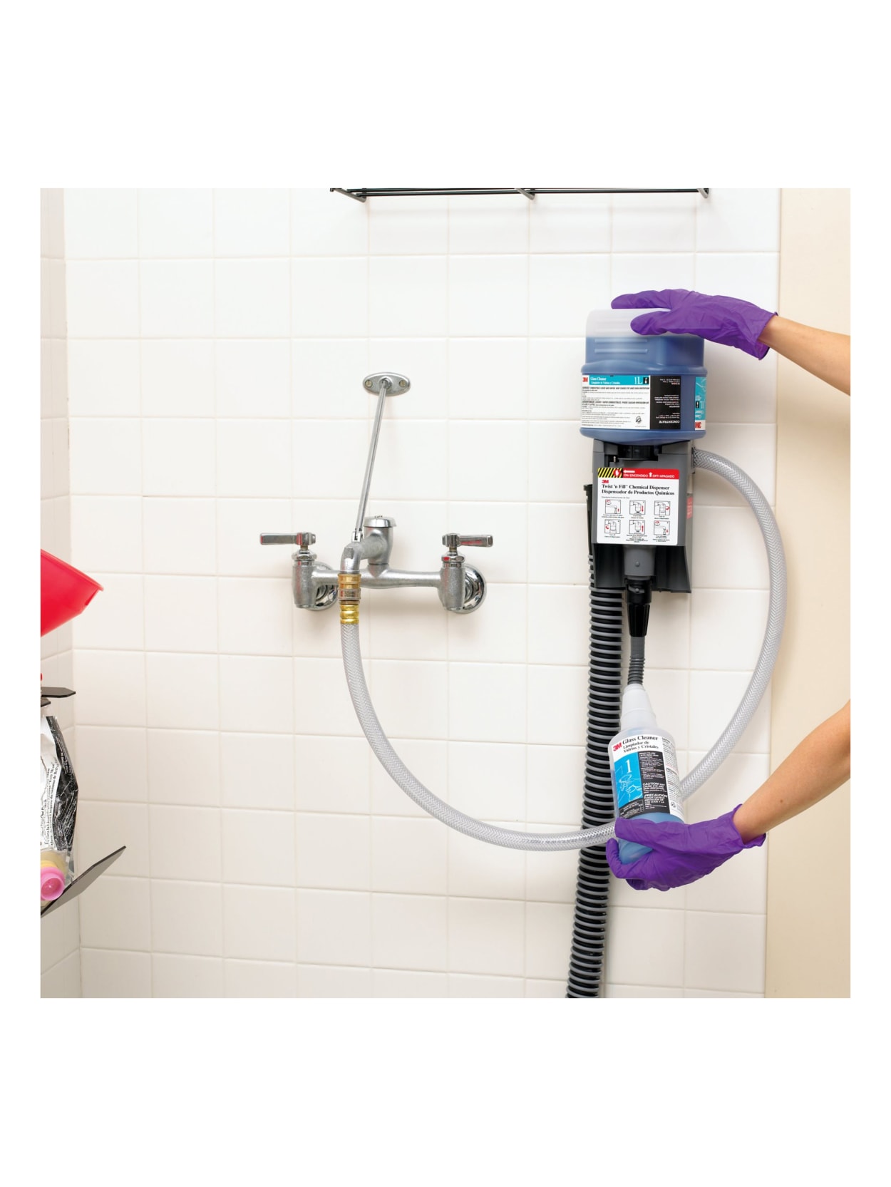 3m Twist N Fill System Cleaner Dispenser Black Cap Office Depot