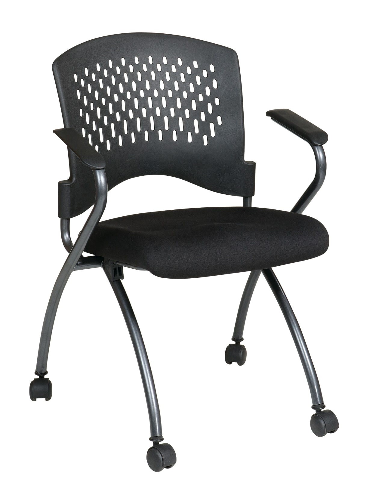 Office Star Folding Chair With Casters Deluxe Coaltitanium Set Of 2 Office Depot The amazon mefedcy folding desk folds away to fit underneath the bed or in a closet when not in use, can hold a laptop or a desktop computer and includes this foldable desk is great for working from home — and it's under $100. office star products