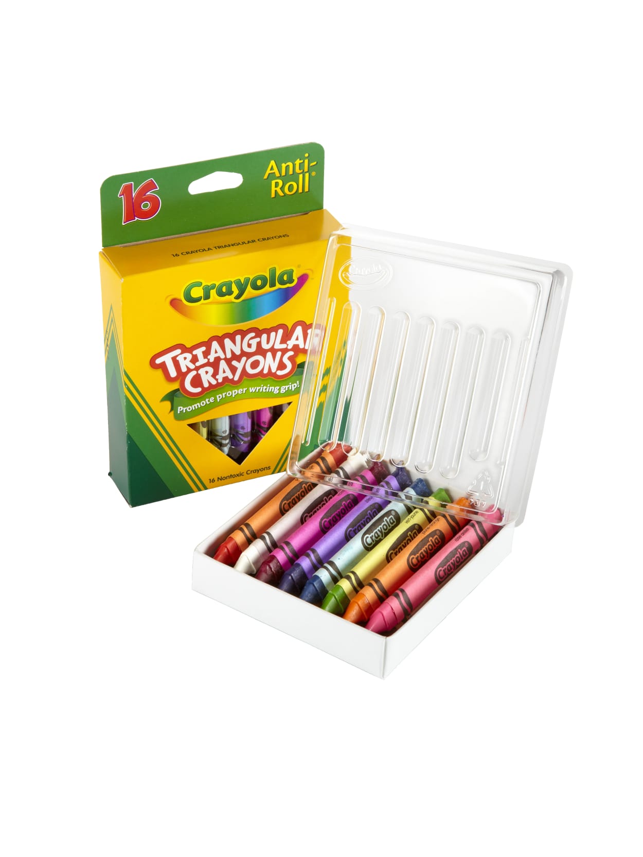 Crayola Triangular Crayons Box Of 16 Office Depot