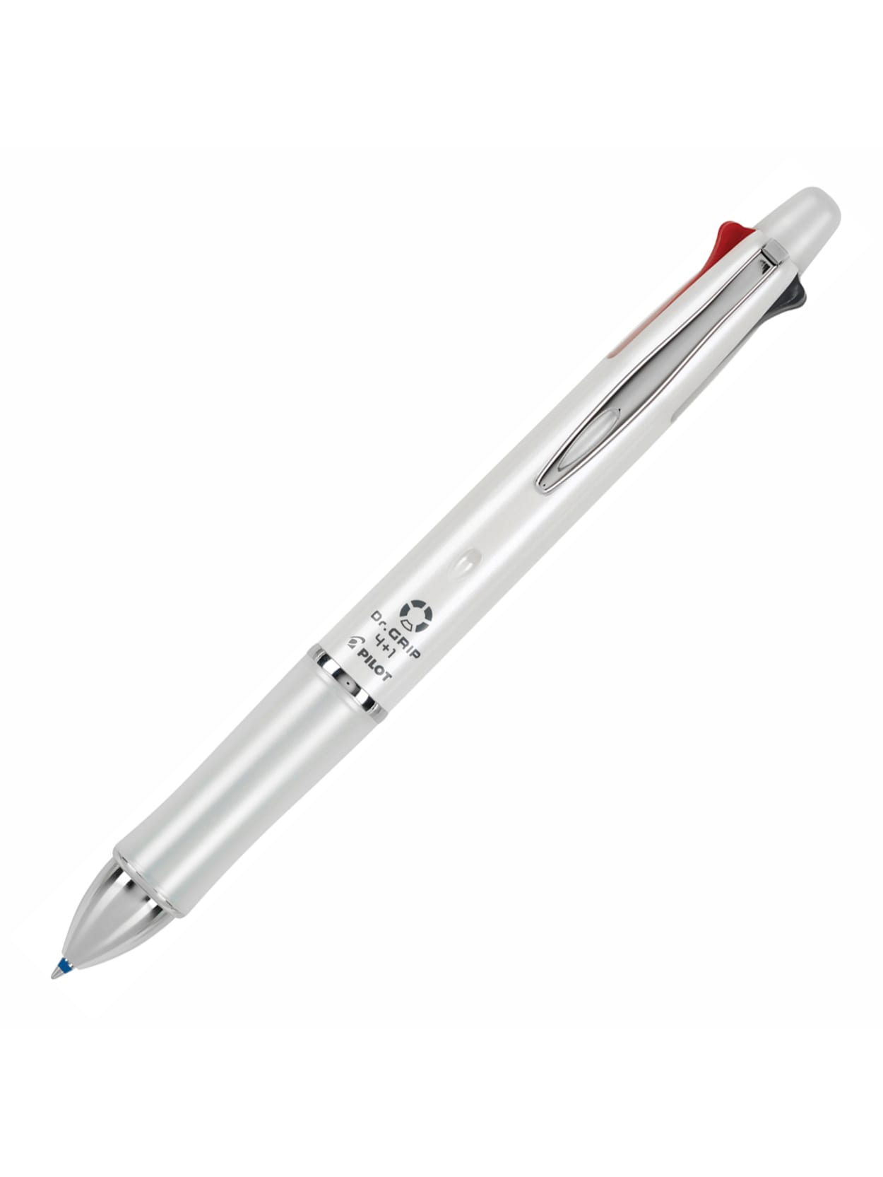Pilot Dr Grip 41 Multifunction Ballpoint Pen And Pencil Fine Point 0 7 Mm White Barrel Assorted Color Ink Office Depot