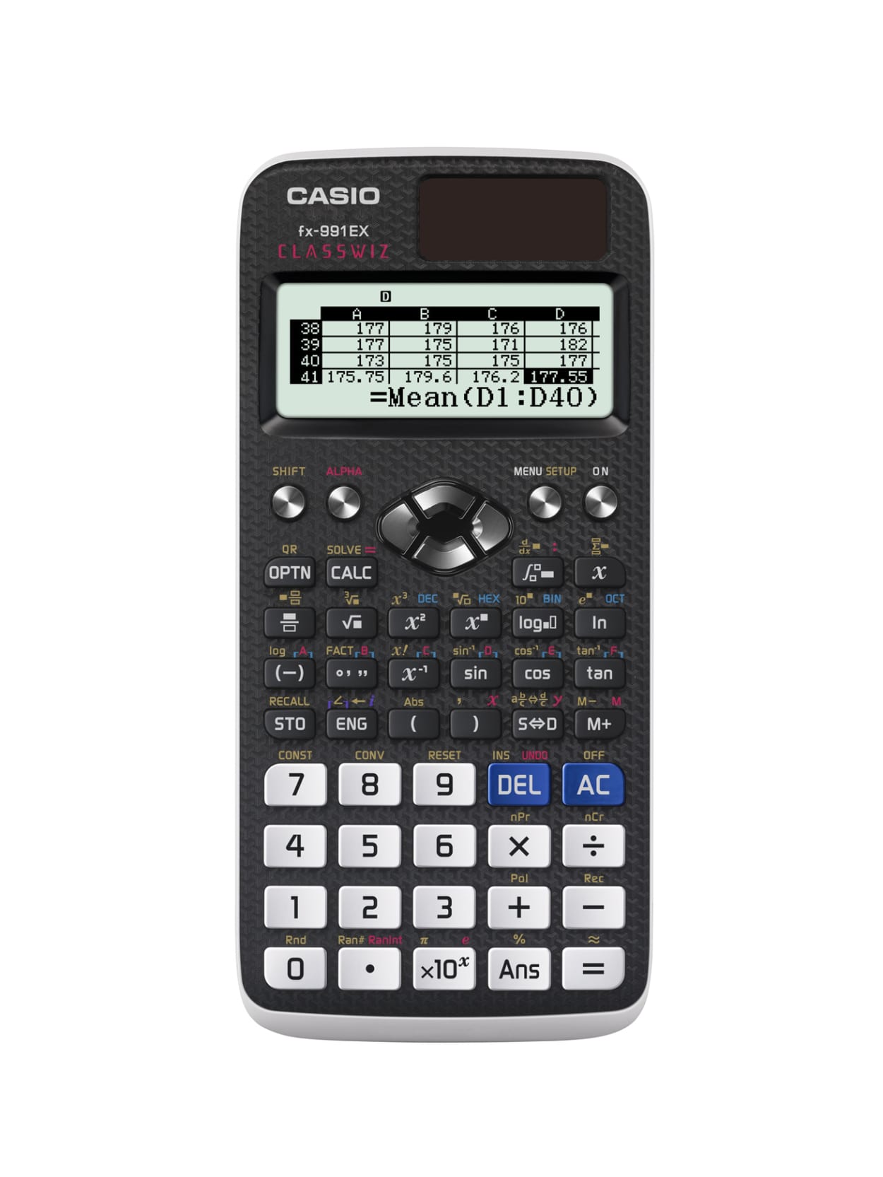 Casio Classwiz Fx 991ex Scientific Calculator Icon Menu Display Textbook Display Slide On Hard Case Spreadsheet Natural Vpam Solar Battery Powered 3 X 6 5 X 0 4 1 Each Office Depot