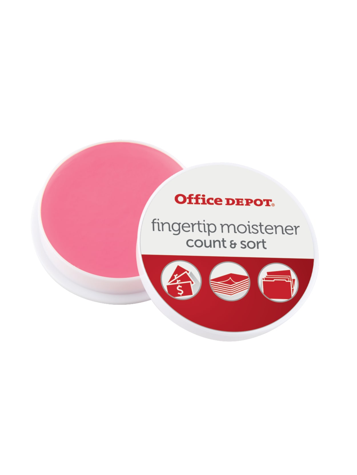 Office Depot Brand Fingertip Moisteners 10 Grams Pink Pack Of 3 Office Depot