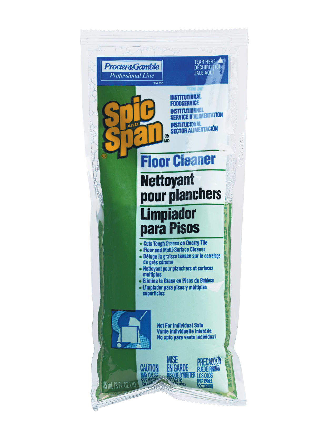 Spic And Span Liquid Floor Cleaner 3 Oz Clear Pack Of 45 Packets