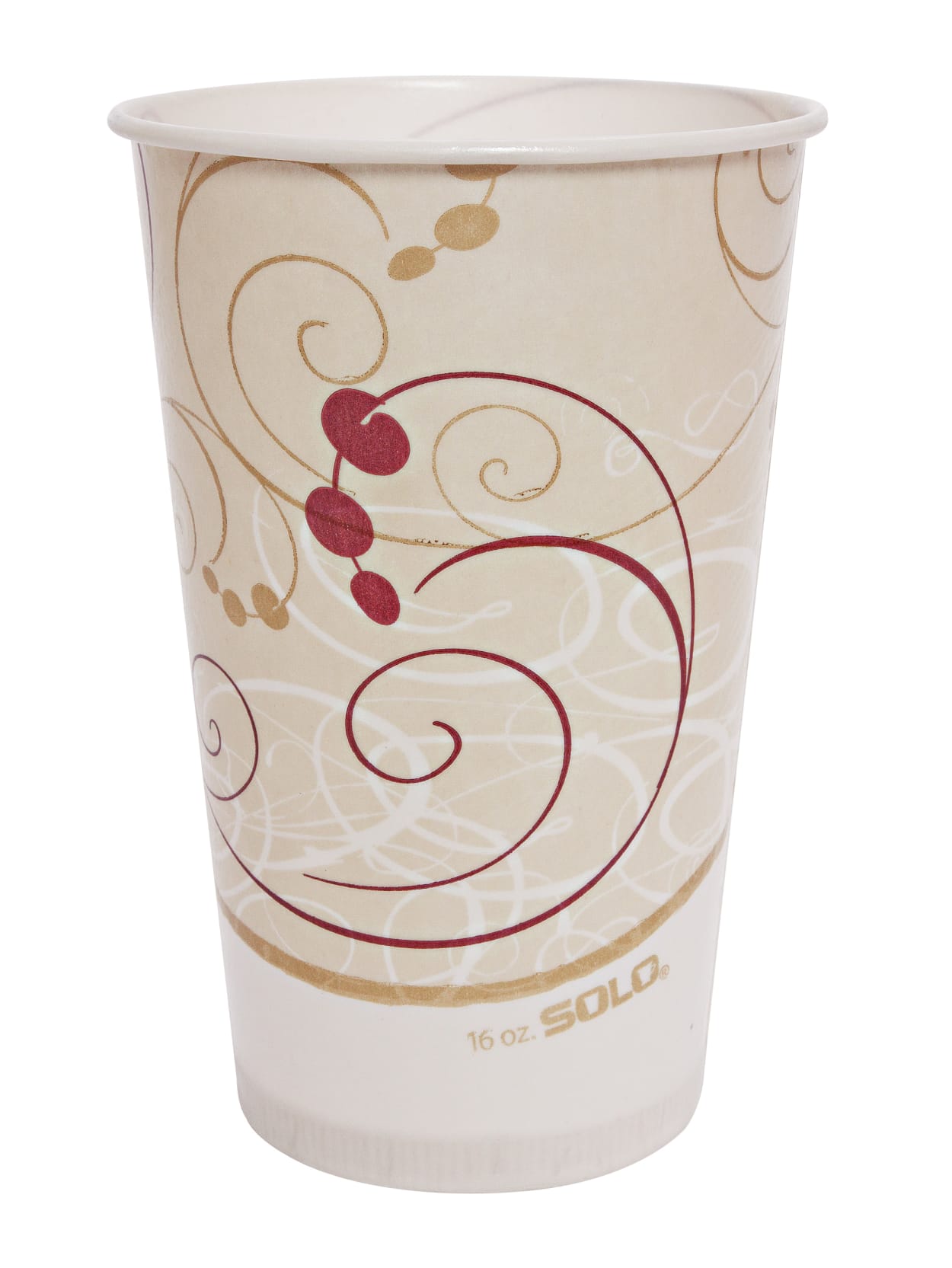 Solo Waxed Paper Cold Cups 16 Oz Symphony Design 100 Cups Per