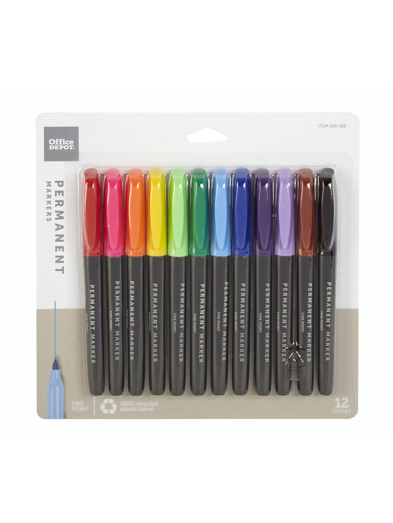 Office Depot Brand Permanent Markers Fine Point 100percent