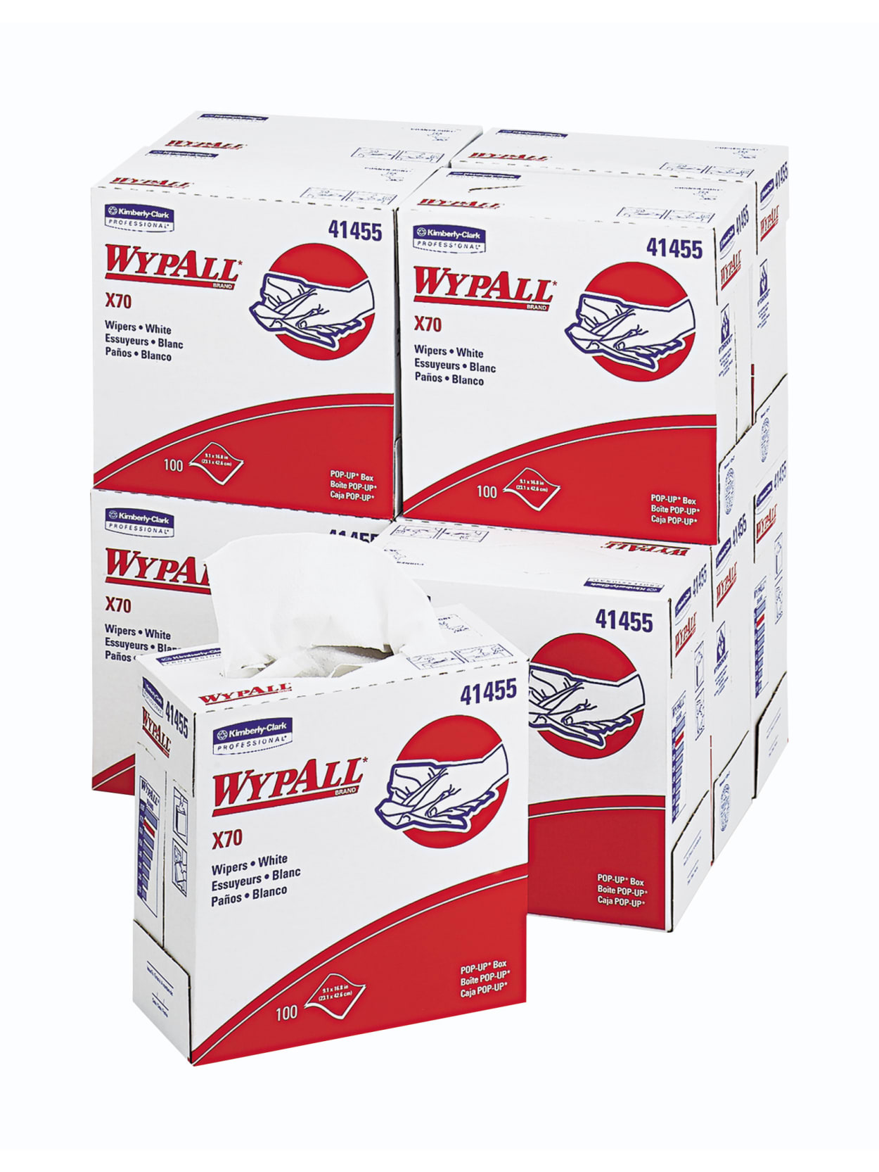 Wypall X70 Cloths 9 10 X 16 80 White Hydroknit Durable Absorbent