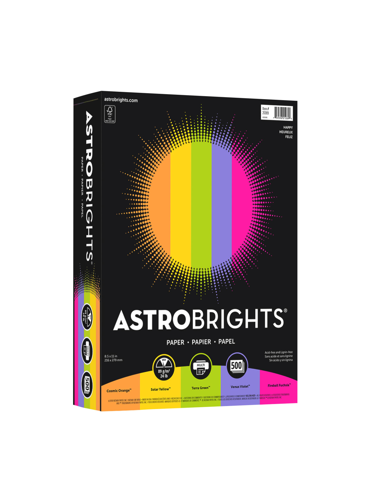 Neenah Bright Color Paper Assort 500 Sheets Office Depot