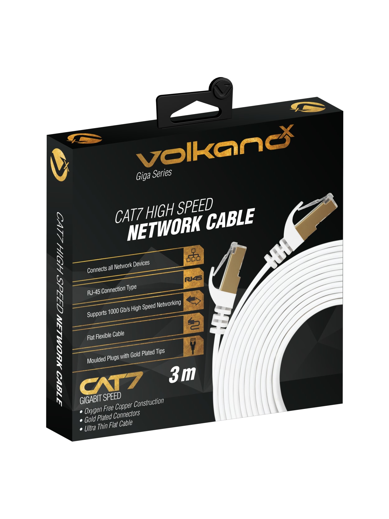Volkanox Giga Cat 7 Ethernet Cable 9 Office Depot