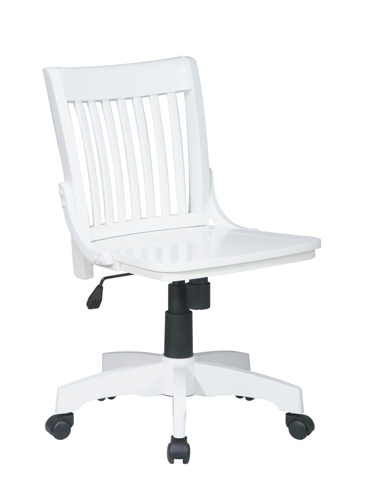Osp Designs Armless Wood Bankers Chair White Office Depot