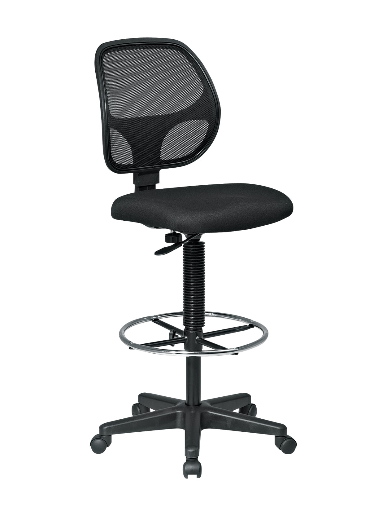 Office Star Deluxe Drafting Chair Black Office Depot
