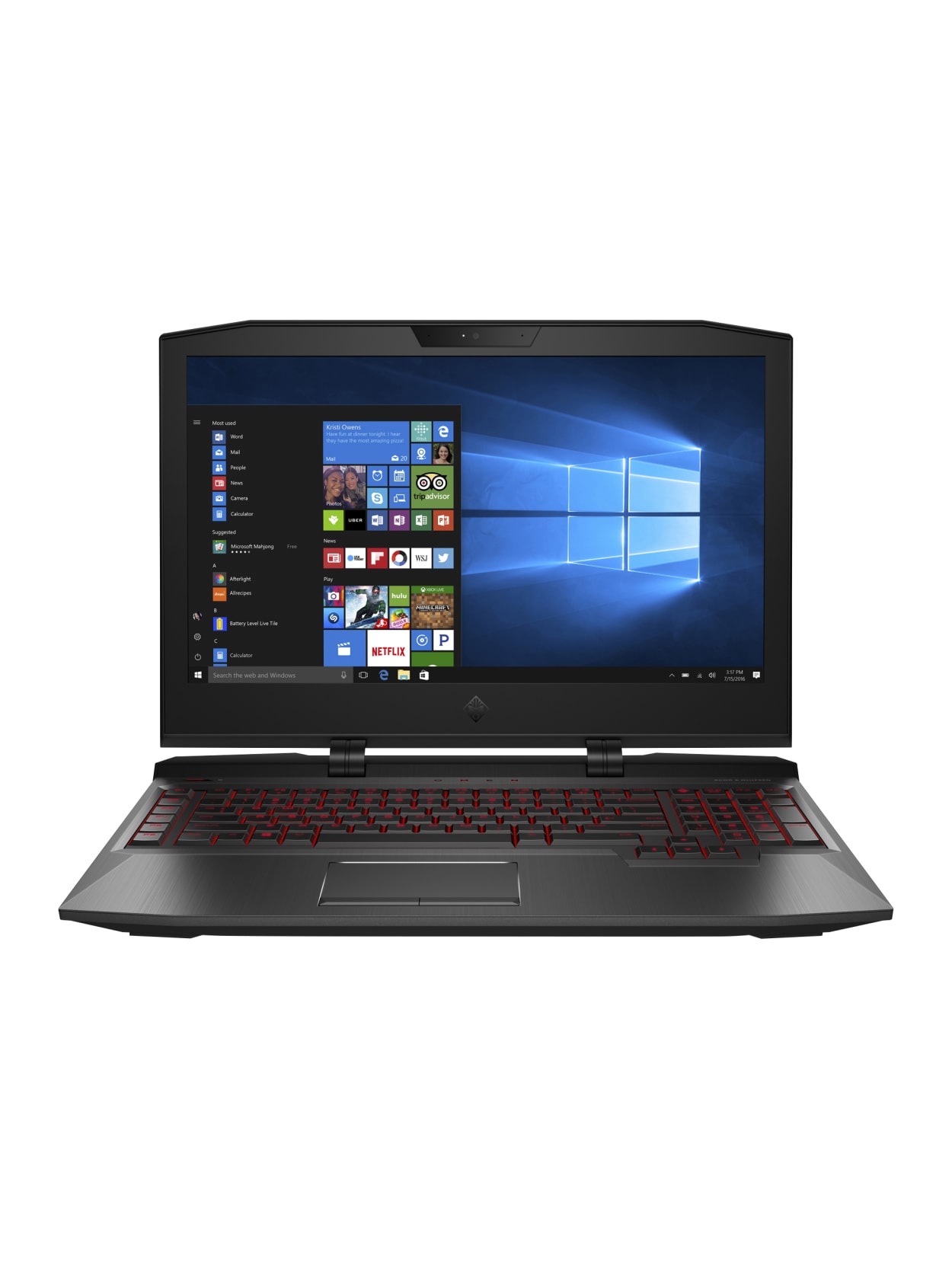 Hp Omen X 17 Ap010nr Laptop 17 3 Screen 7th Gen Intel Core I7 16gb Memory 1tb Hard Drive256gb Solid State Drive Windows 10 Home Office Depot