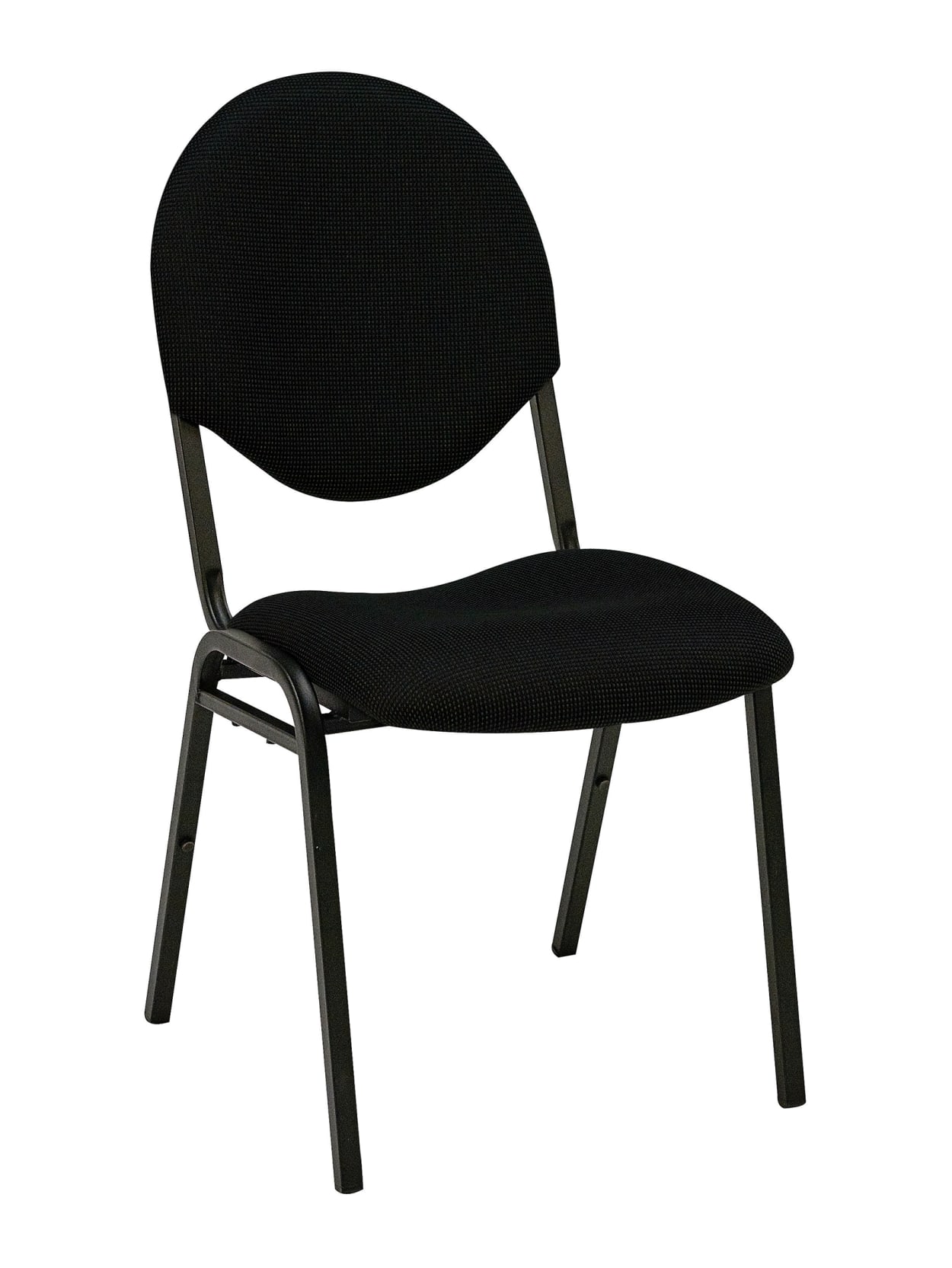 Realspace Stacking Banquet Chair Black Office Depot