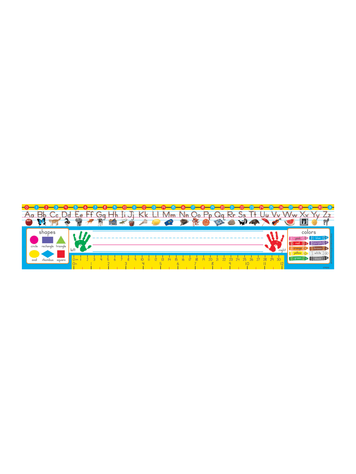 Trend Desk Toppers Reference Name Plates Zaner Bloser 3 34 X 18 Grades Pre K 1 36 Plates Per Pack Set Of 3 Packs Office Depot
