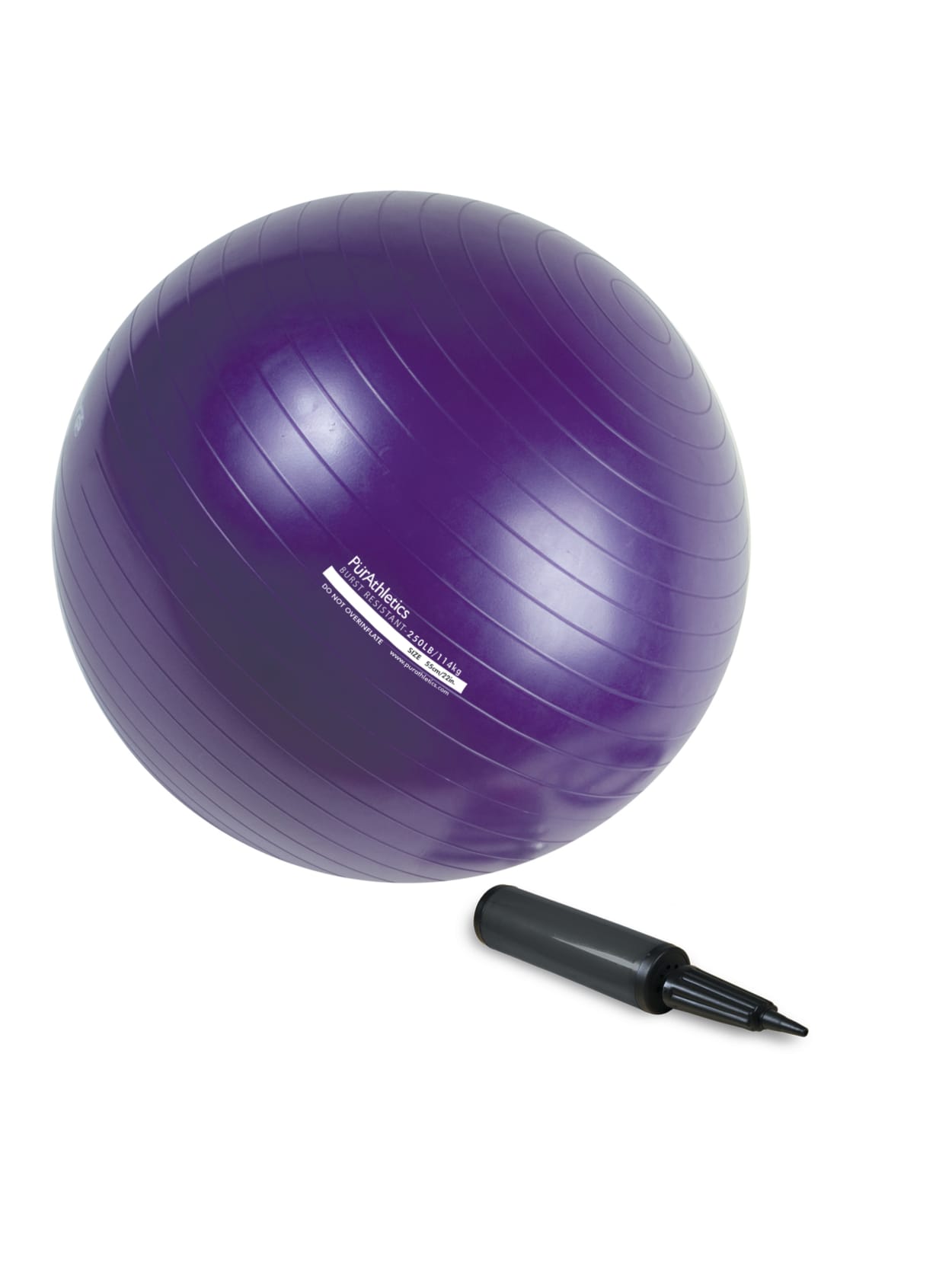 purple exercise ball