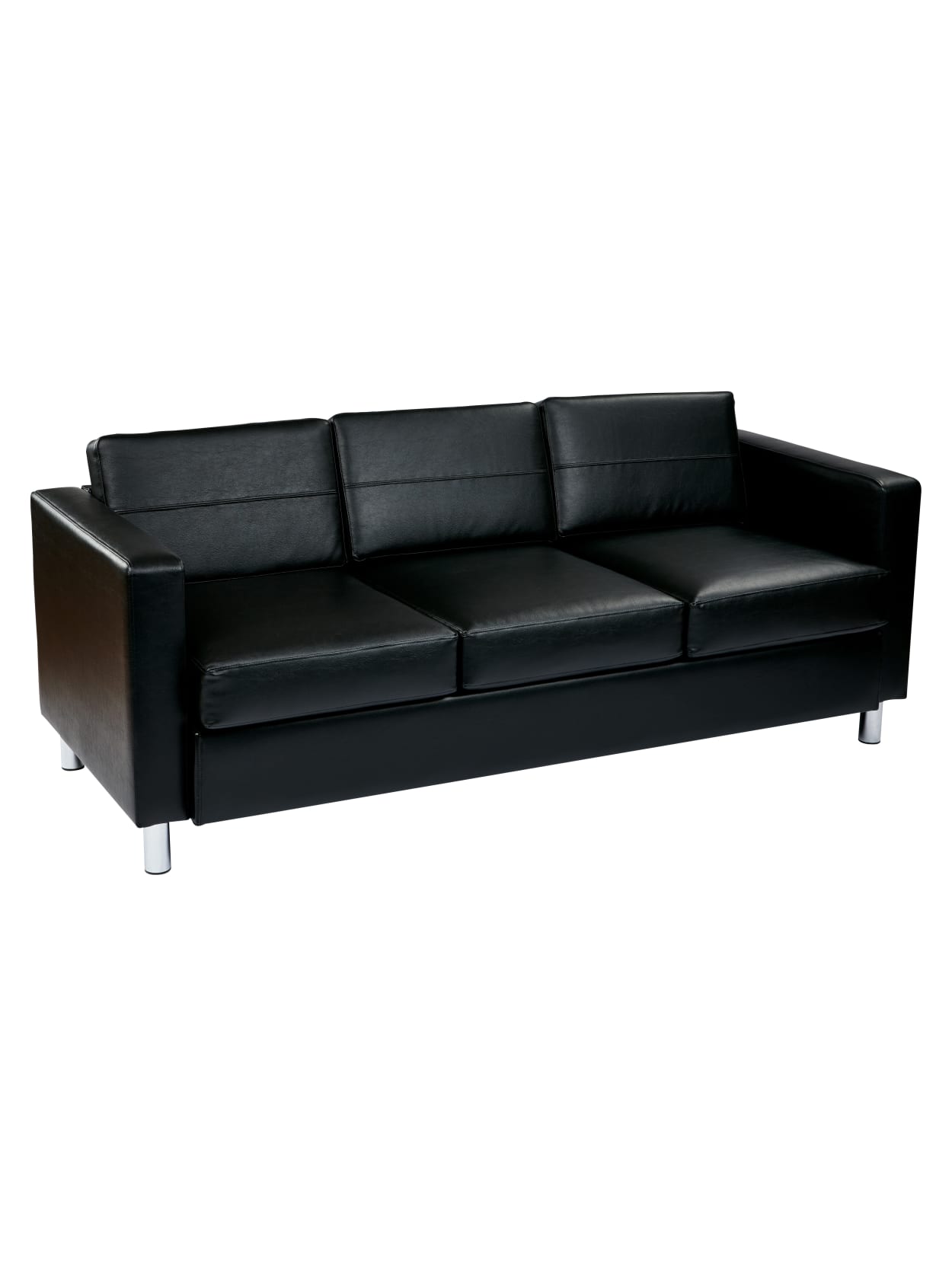Office Star Avenue Six Pacific Sofa Black Office Depot