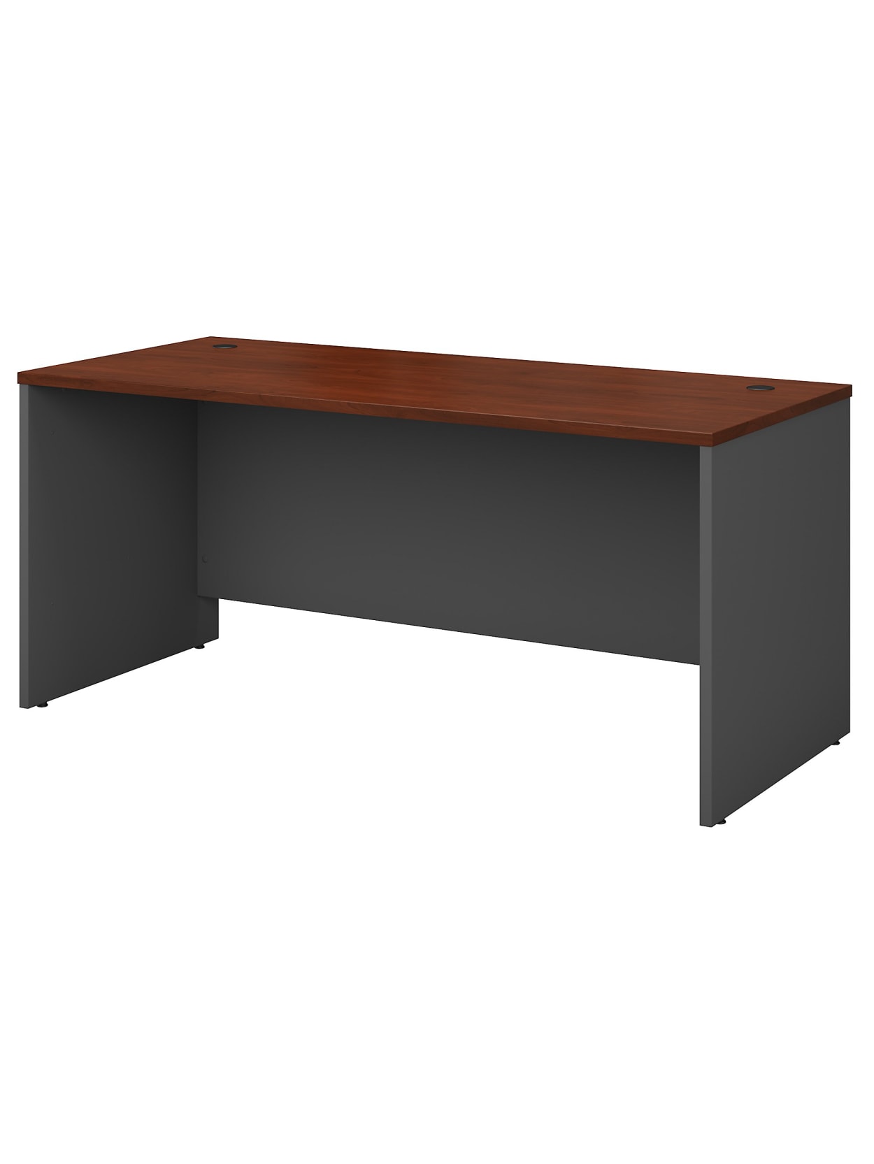 Bush Business Furniture Components Office Desk 66 W X 30 D Hansen Cherrygraphite Gray Standard Delivery Office Depot