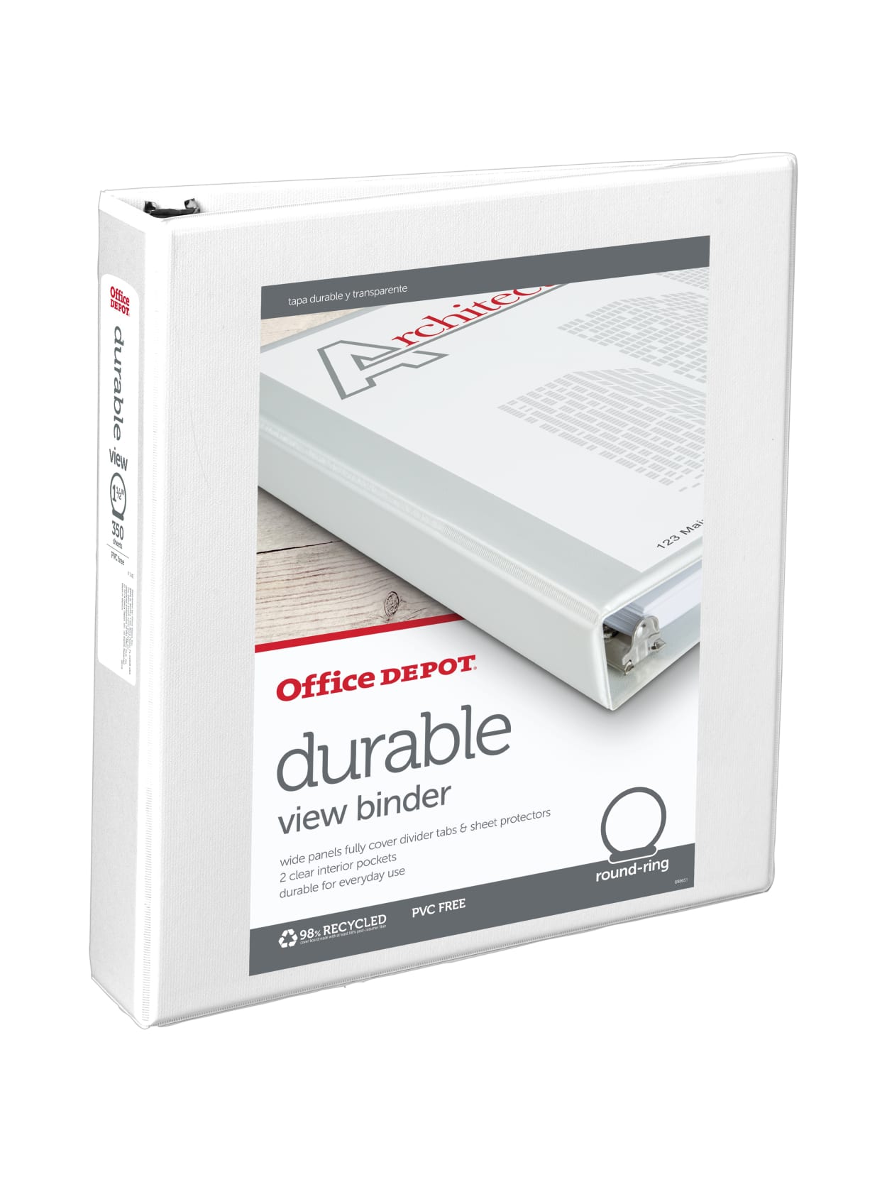 Office Depot Durable View Binder White Office Depot