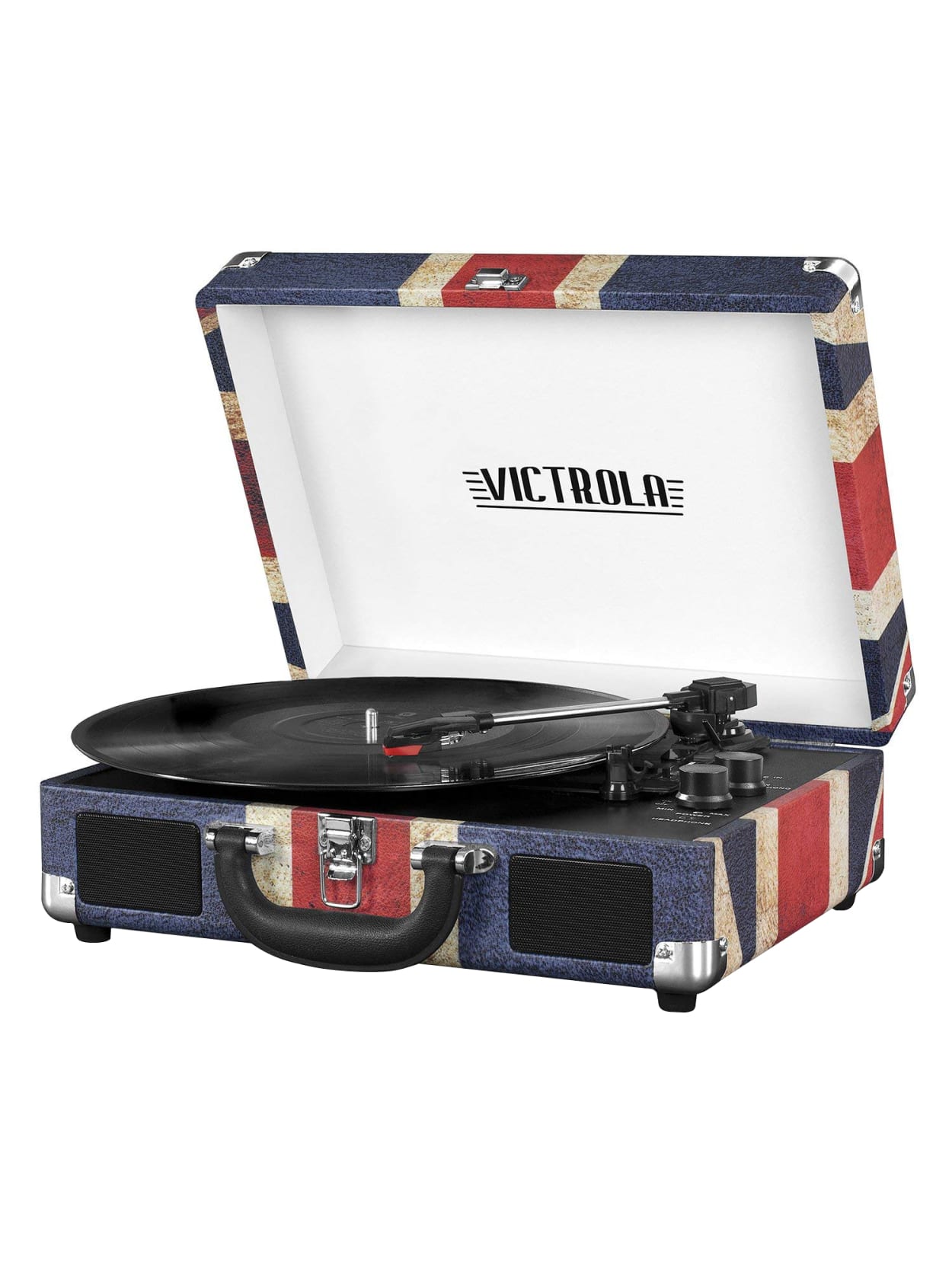 briefcase record player with bluetooth