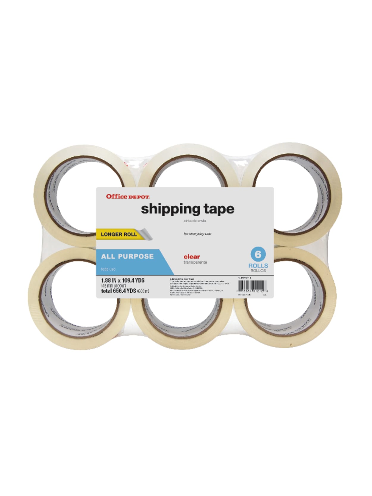 Office Depot Brand Brand Multipurpose Shipping Tape 1 78 X 109 4