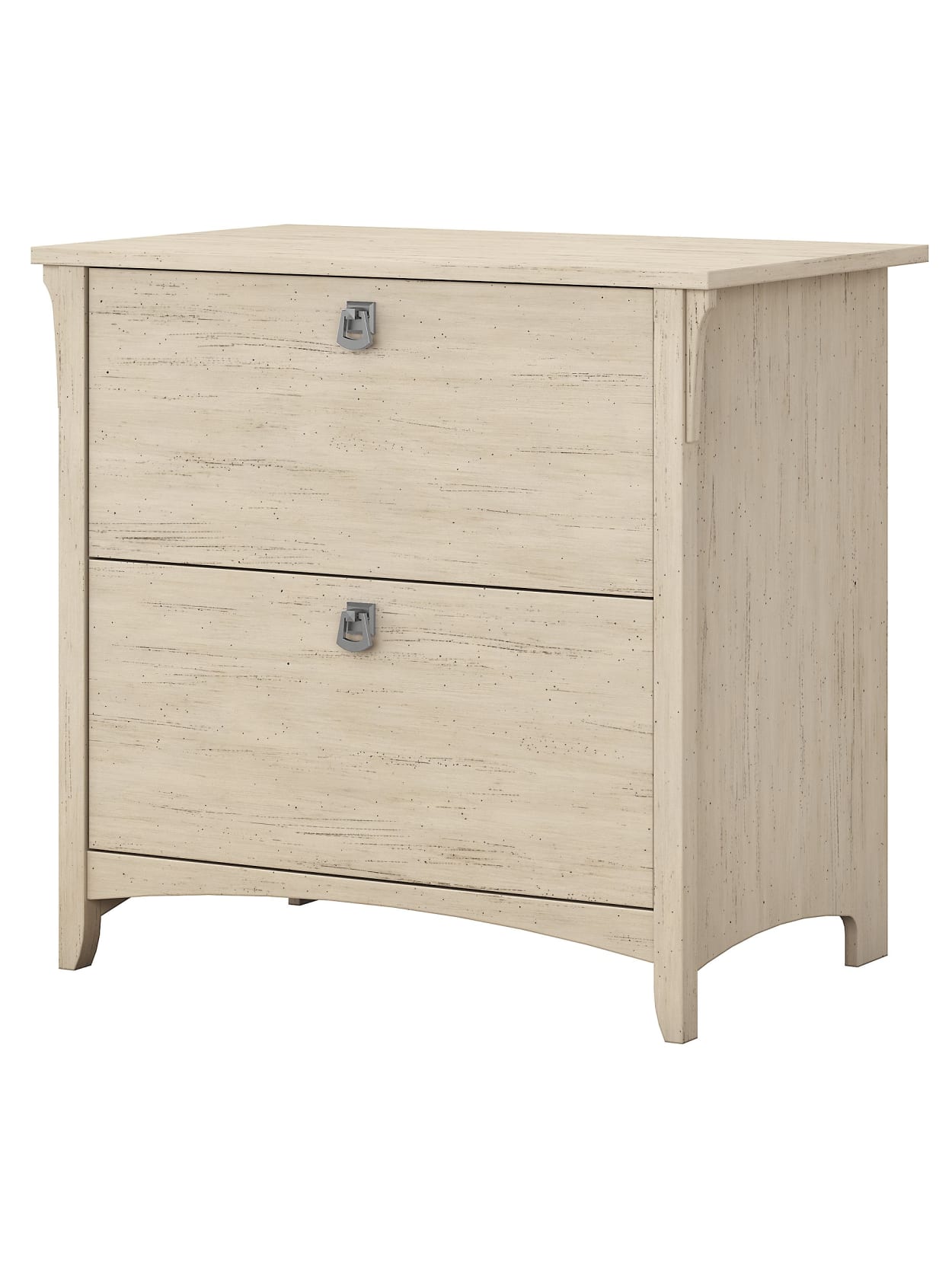 Bush Business Furniture Salinas 31 34 W Lateral 2 Drawer File Cabinet Antique White Standard Delivery Office Depot