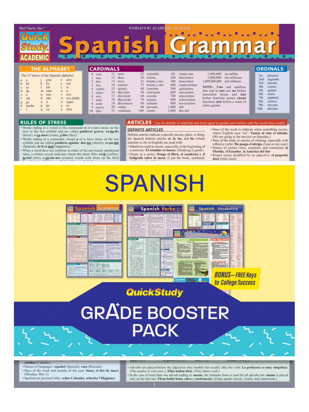 Quickstudy Grade Booster Spanish Office Depot