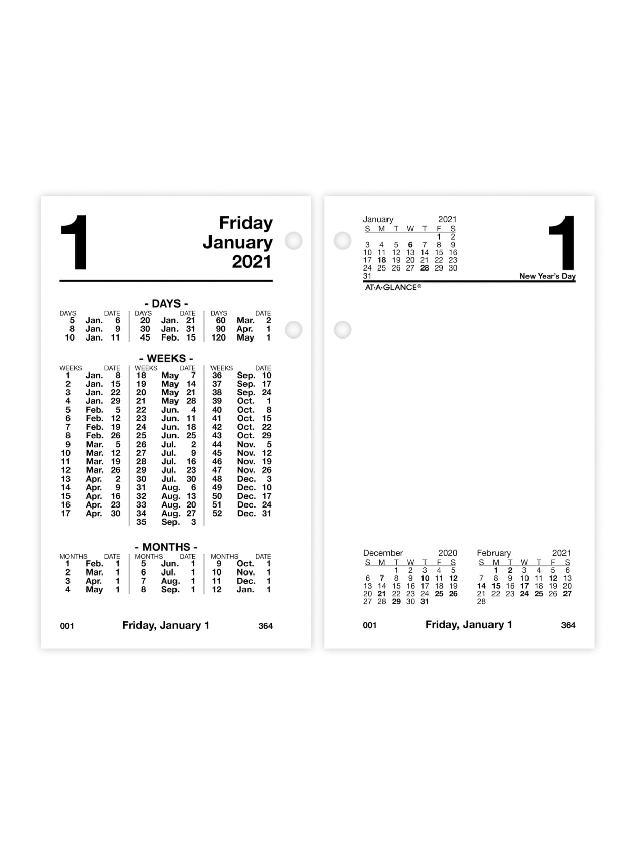2021 4 6 calendar refills
