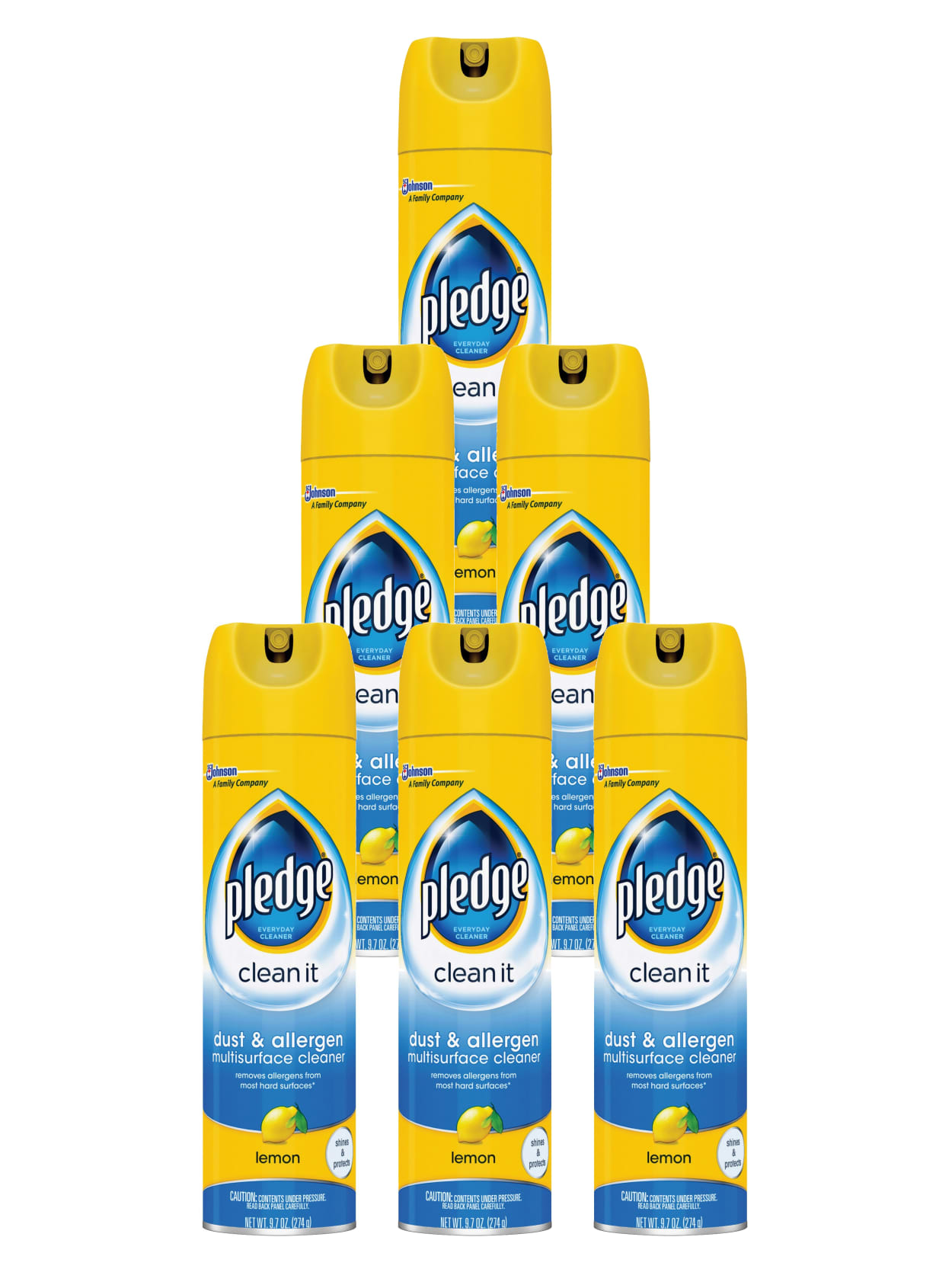 Pledge Clean It Spray6 Pack Office Depot
