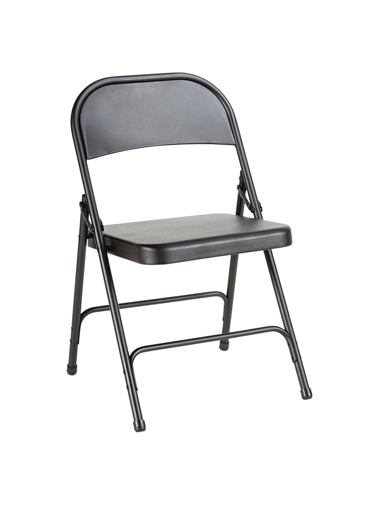 Alera Steel Folding Chairs Graphite Carton Of 4 Office Depot